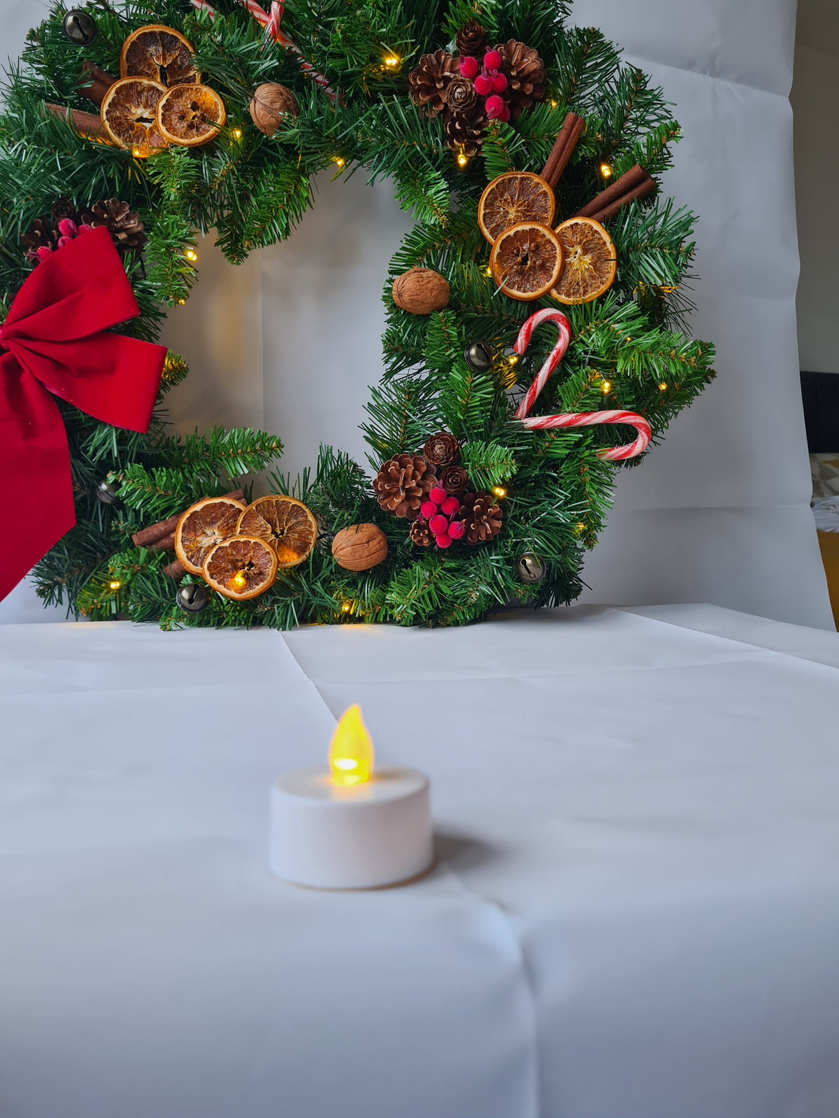 Cozy Grey Ceramic House LED Tealight Holder